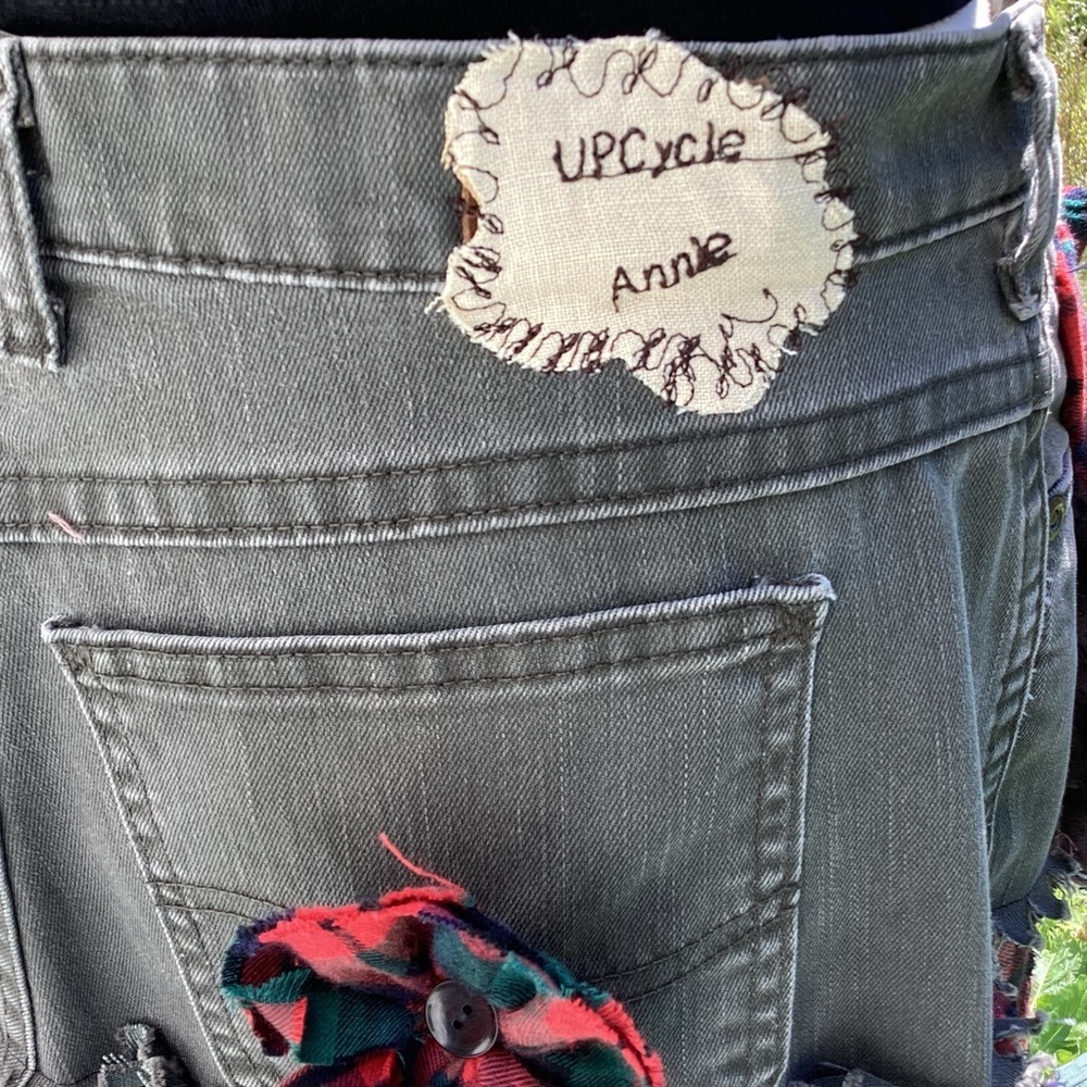 Upcycle Annie Tier Patchwork Flannel Antimacassar… - image 6